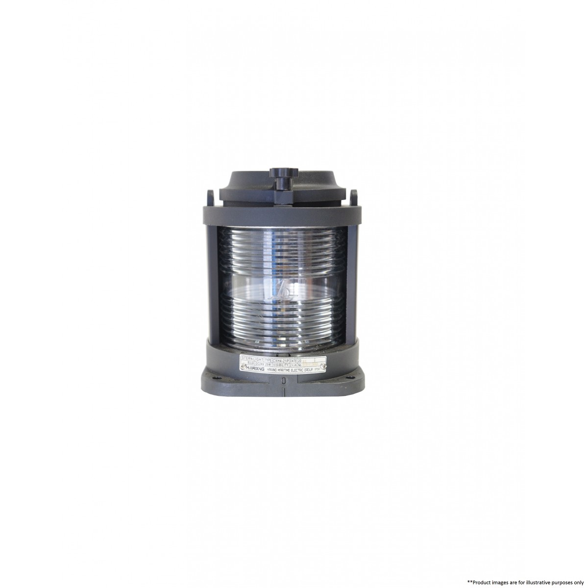 marine eshop uaecxh4 21p single tier stern light NAVIGATION LIGHT CXH4-21P L# 55 Stern B15D 24V25W WH