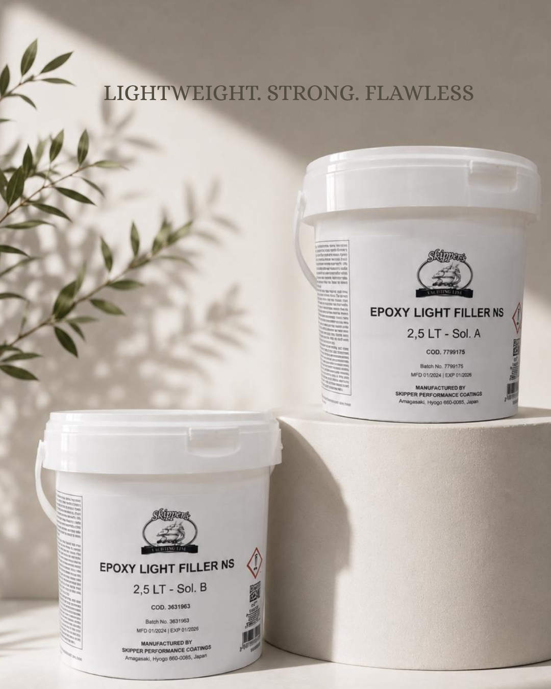 EPOXY LIGHT FILLER NS SOL A SOL B 2.5 LITERS 2 Skipper's Line Epoxy Light Filler NS 5L - Image 3