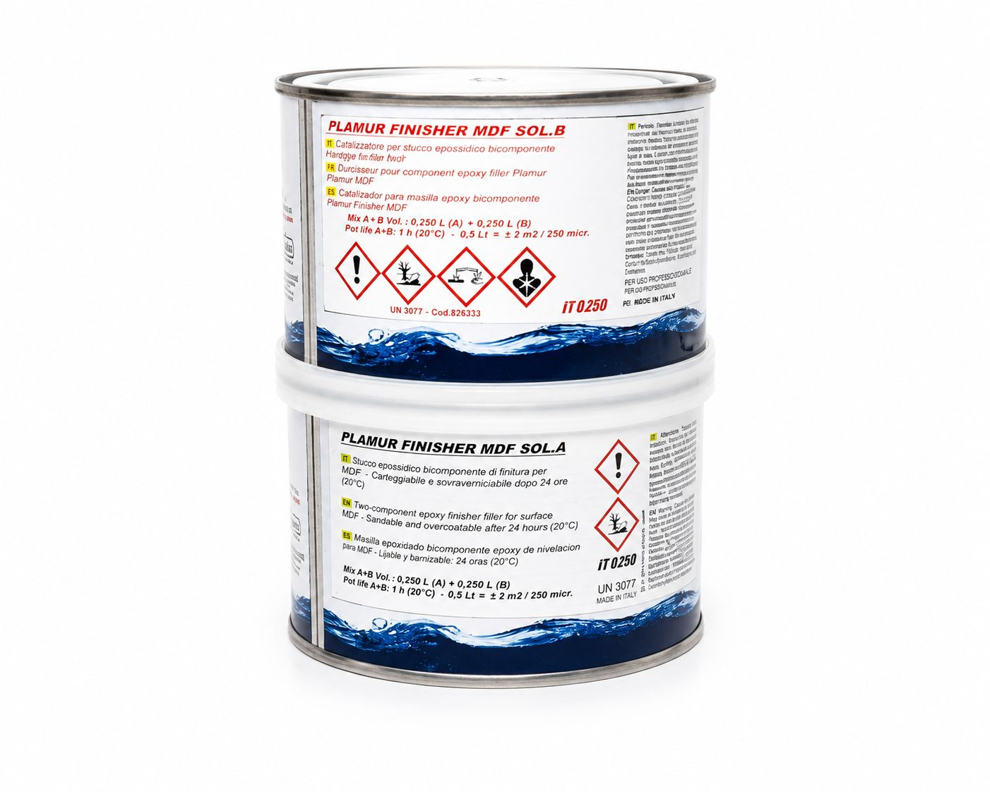 mdf plaumer 1 Skipper's Plamur Finisher MDF Sol A +B 0.500 ml - Image 2